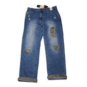 Cotton On Boys Husky Size 11-12 Camo Denim Jeans